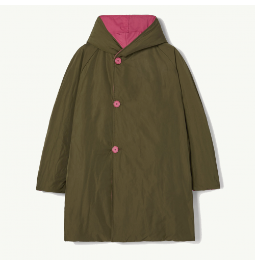 Reversible Fuscia/Green Coat