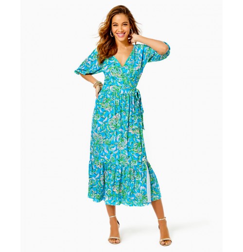 Brantley Midi Wrap Dress