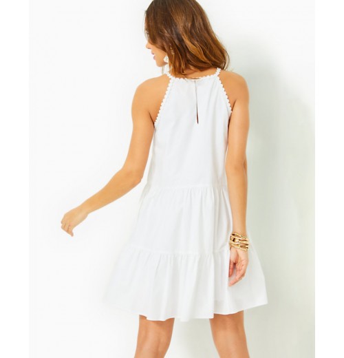 Britt Cotton Halter Dress