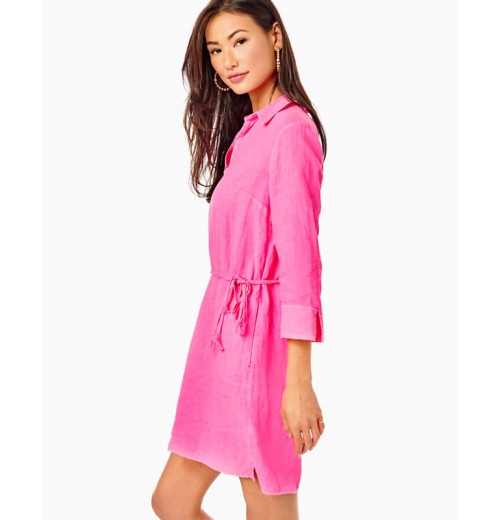 Pilar Linen Tunic Dress