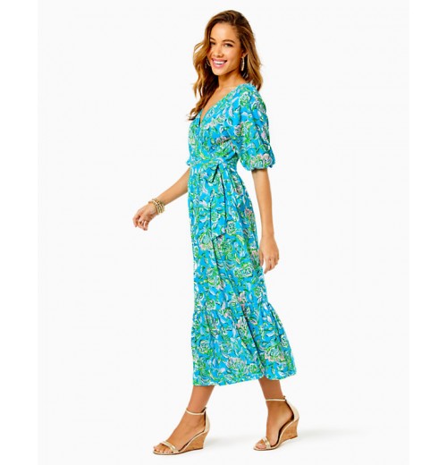 Brantley Midi Wrap Dress