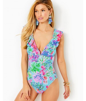 Huey Ruffle One-Piece Swimsuit