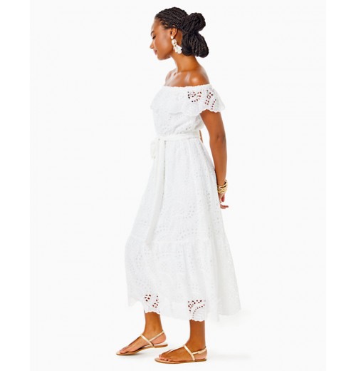 Geri Off-The-Shoulder Midi Dress