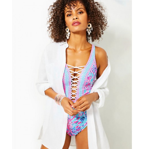 Caseylee Lattice One-Piece Swimsuit