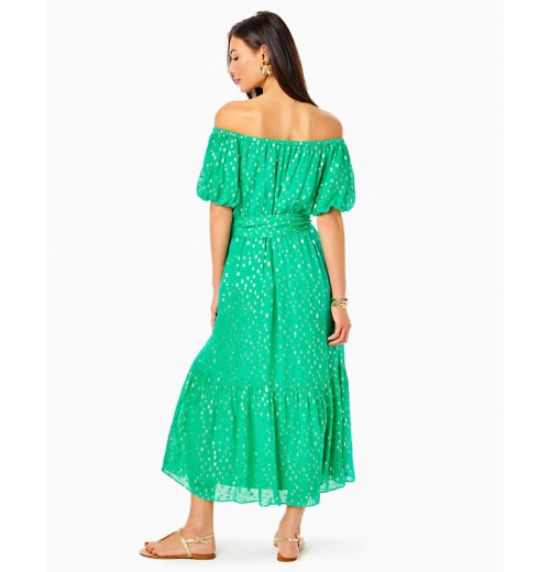 Tamie Off-the-Shoulder Midi Dress