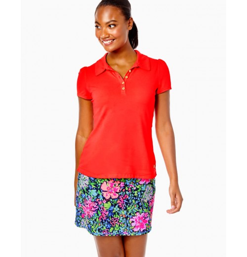 UPF 50+ Luxletic Frida Puff Sleeve Polo