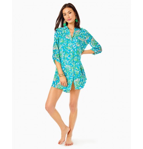 Natalie Shirtdress Cover-Up