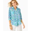 Sea View Linen Button Down Top